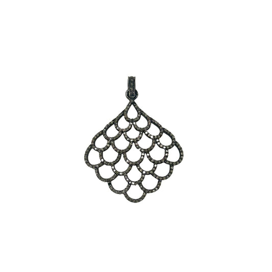 Pave Honeycomb Pendant