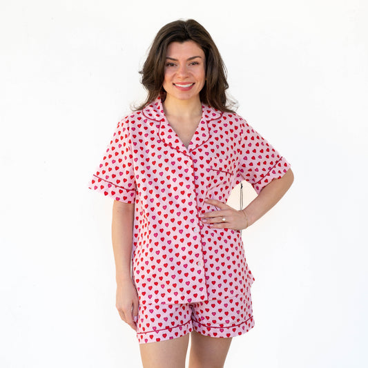 Short PJ Set - Mini Candy Hearts