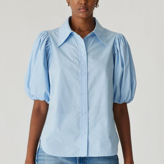 Puff Sleeve Button Down Shirt