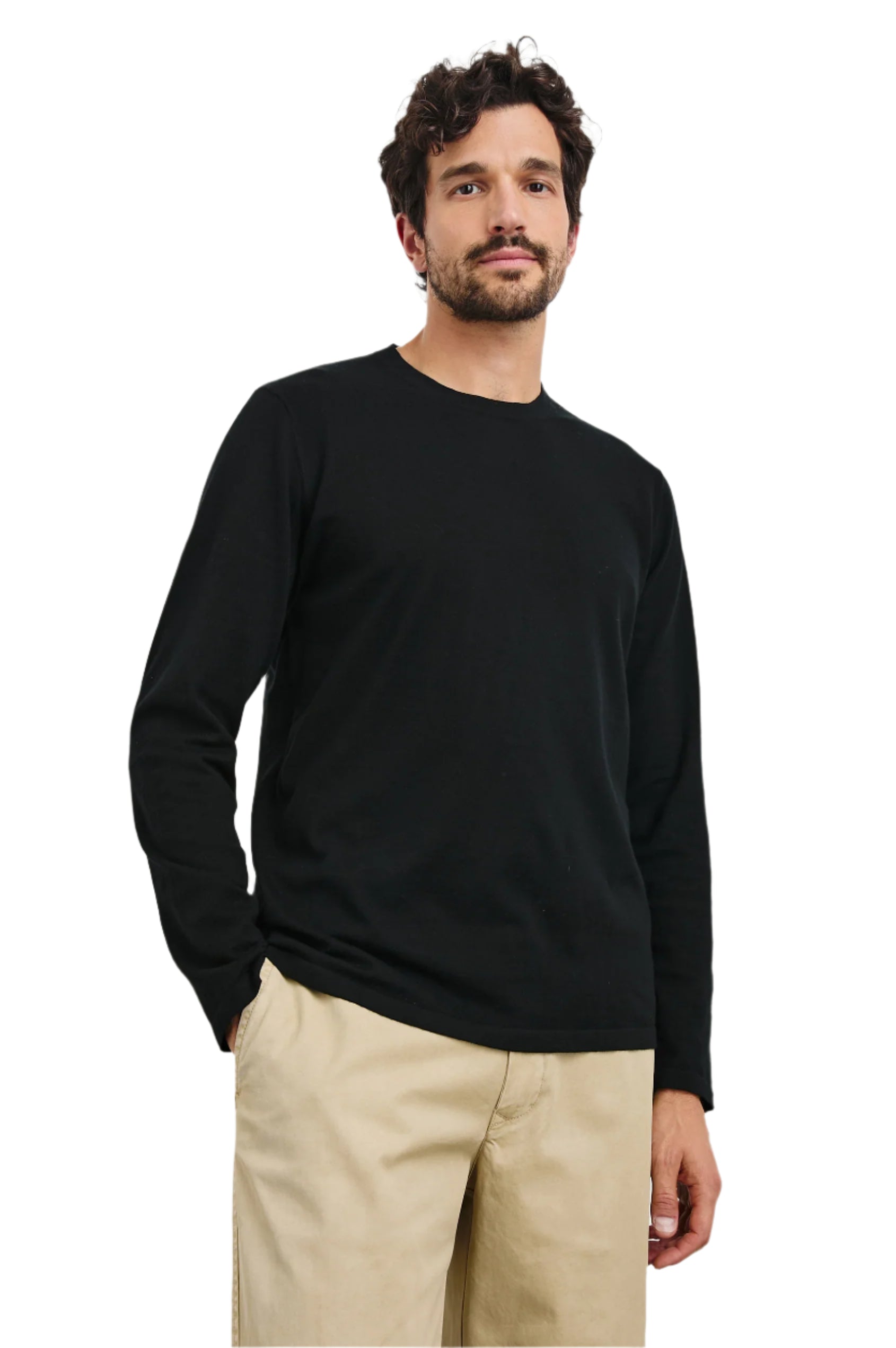 Quentin Cotton Cashmere Long Sleeve Tee