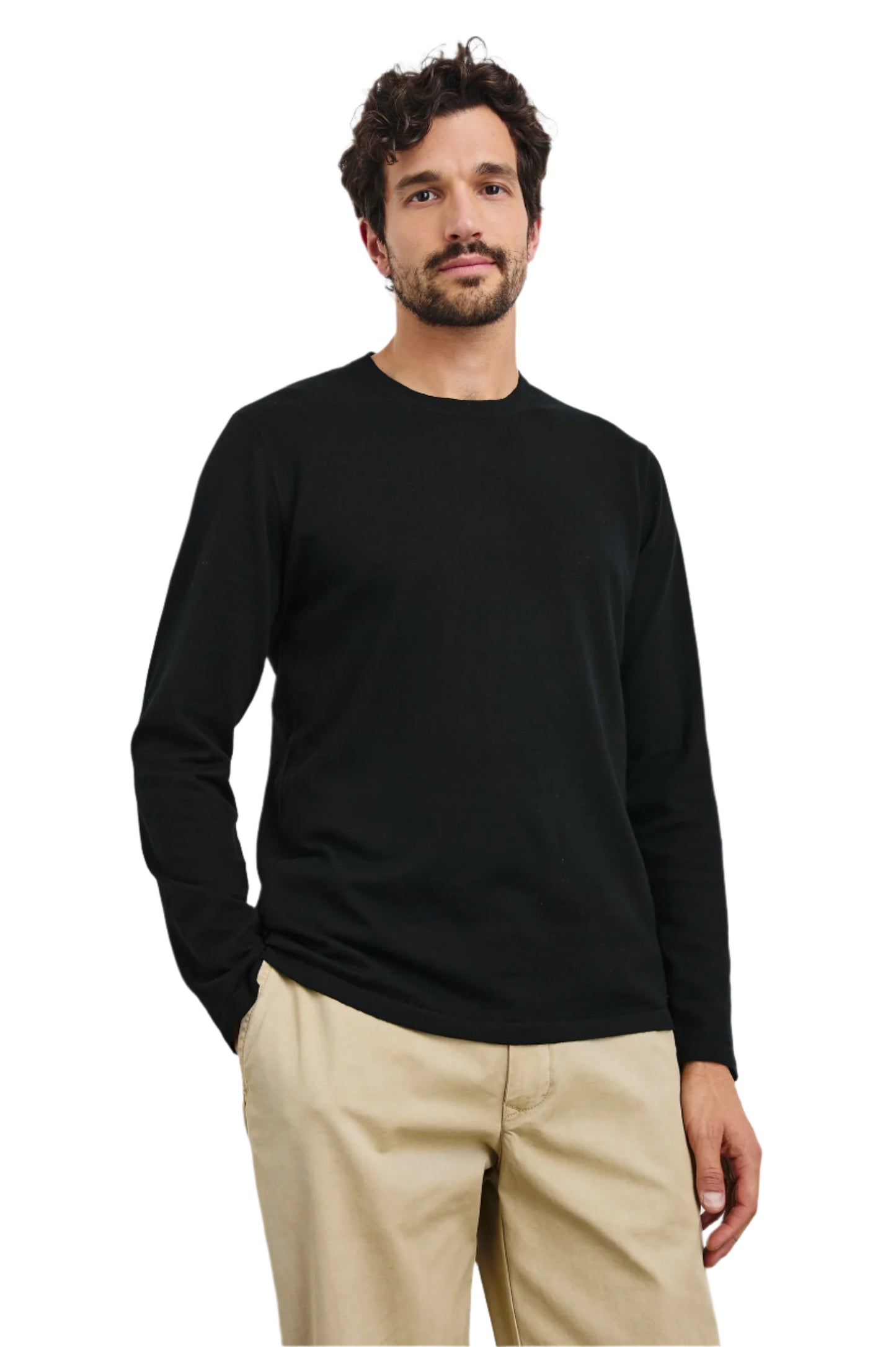 Quentin Cotton Cashmere Long Sleeve Tee