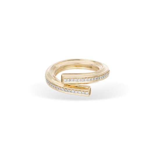 Diamond Macaroni Eternity Ring - Y14