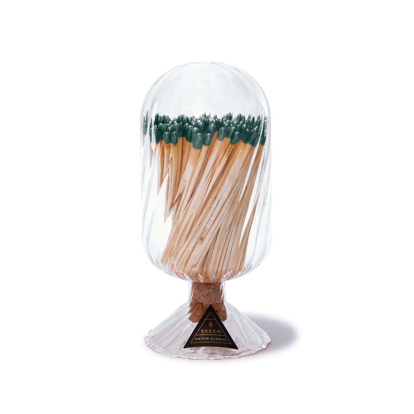 Helix Match Cloche with Evergreen-Tipped Matches