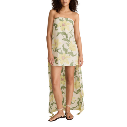 Nouveau Fleur Mini Dress With Train