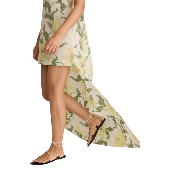Nouveau Fleur Mini Dress With Train