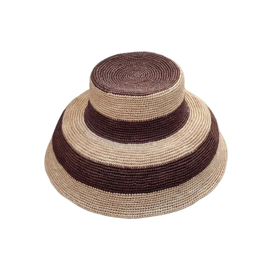 Gina XL - Stripe Beige Chocolate