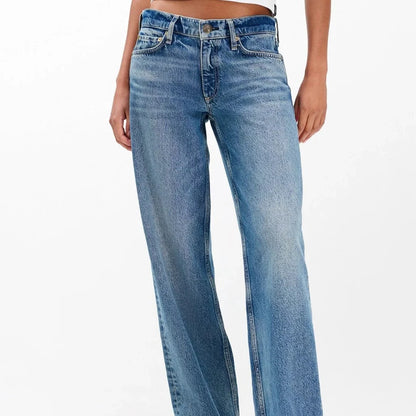 Saige Relaxed Straight Jeans | Echo