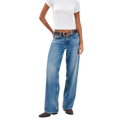 Saige Relaxed Straight Jeans | Echo