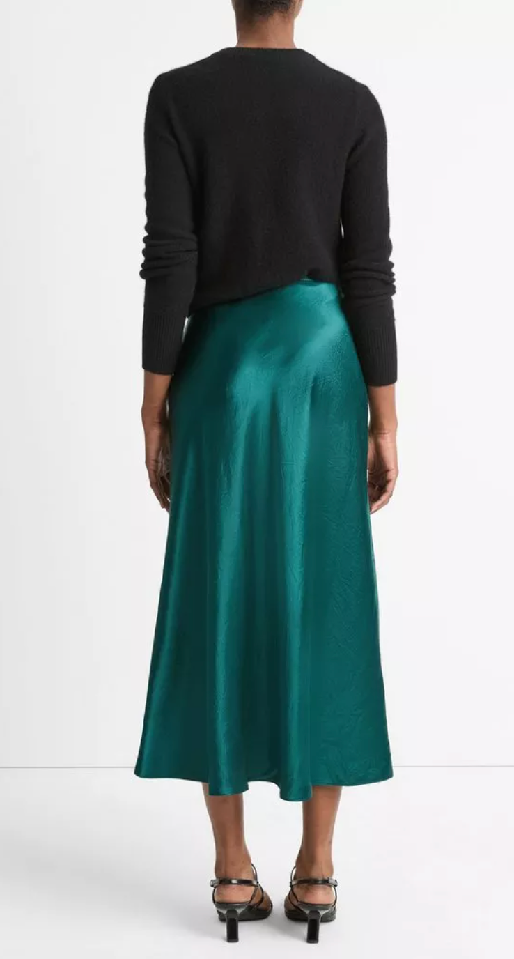 Shaped Hem Slip Skirt