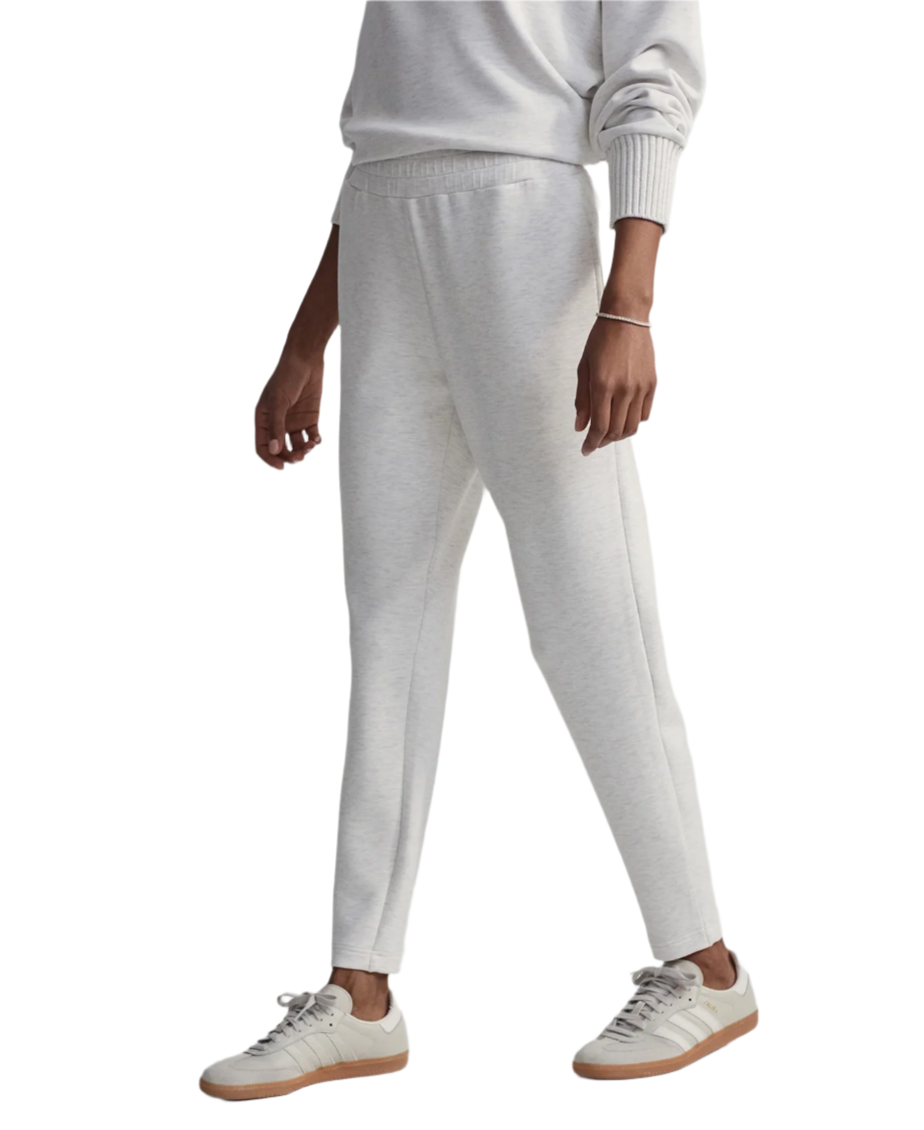 Slim Cuff Pant 27.5" - Ivory Marl Fleck