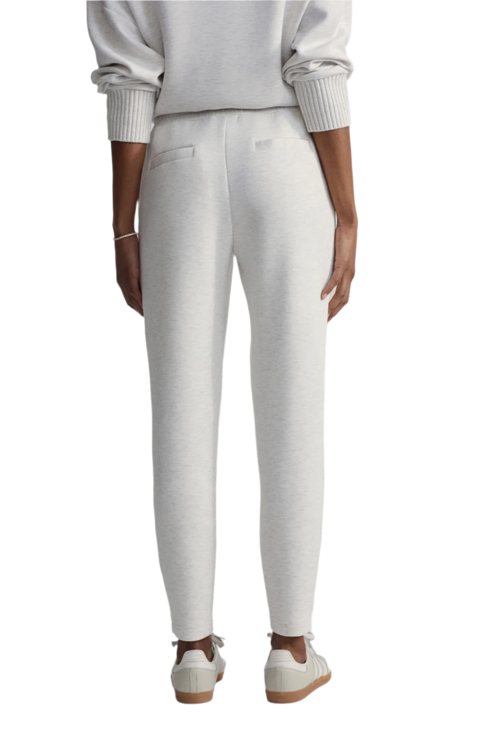 Slim Cuff Pant 27.5" - Ivory Marl Fleck