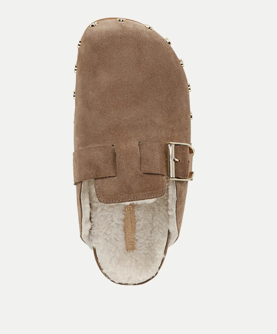 Fern Shearling Clog - Taupe