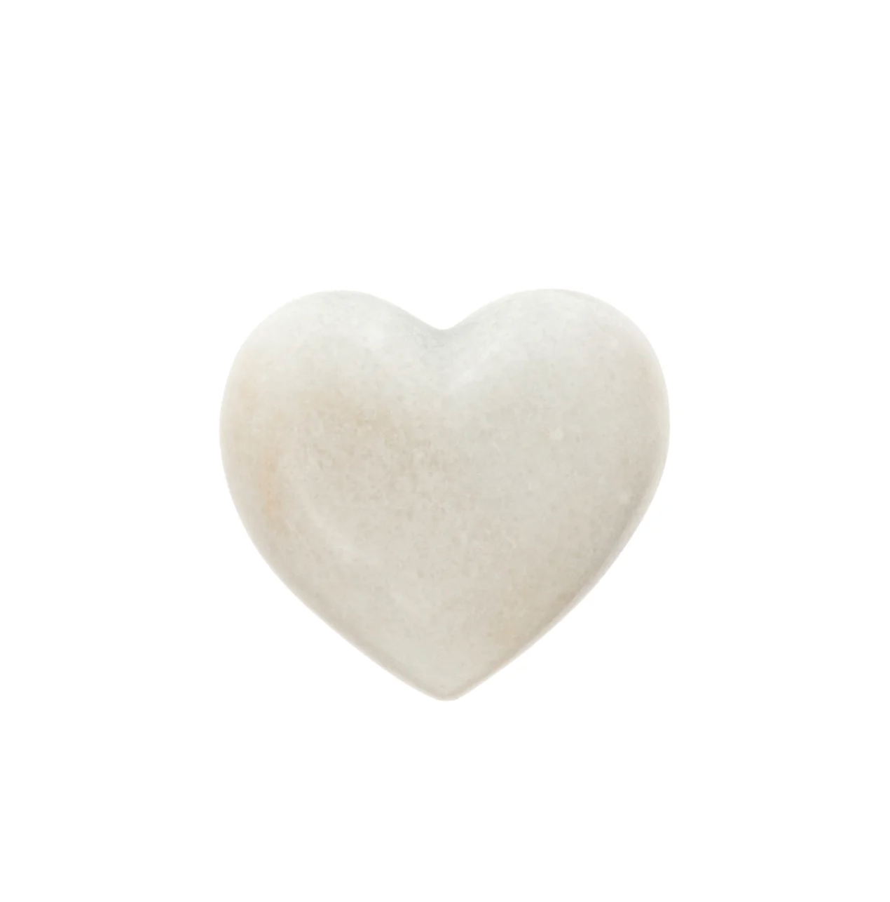 White Marble Heart - Small