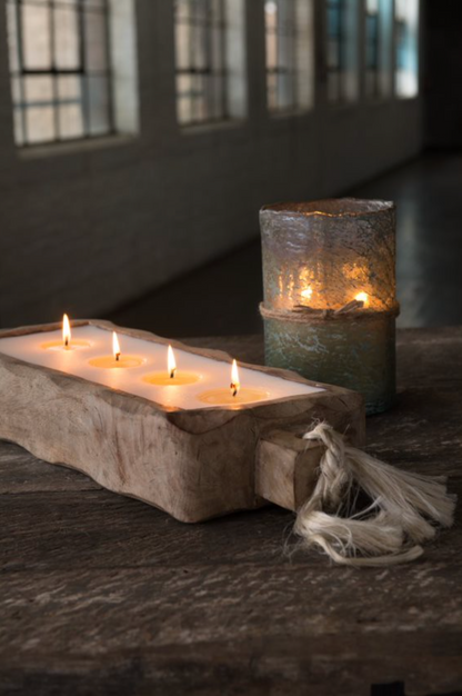 Driftwood Tray Candle - Large