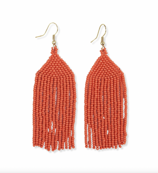 Michele Solid Fringe Earring