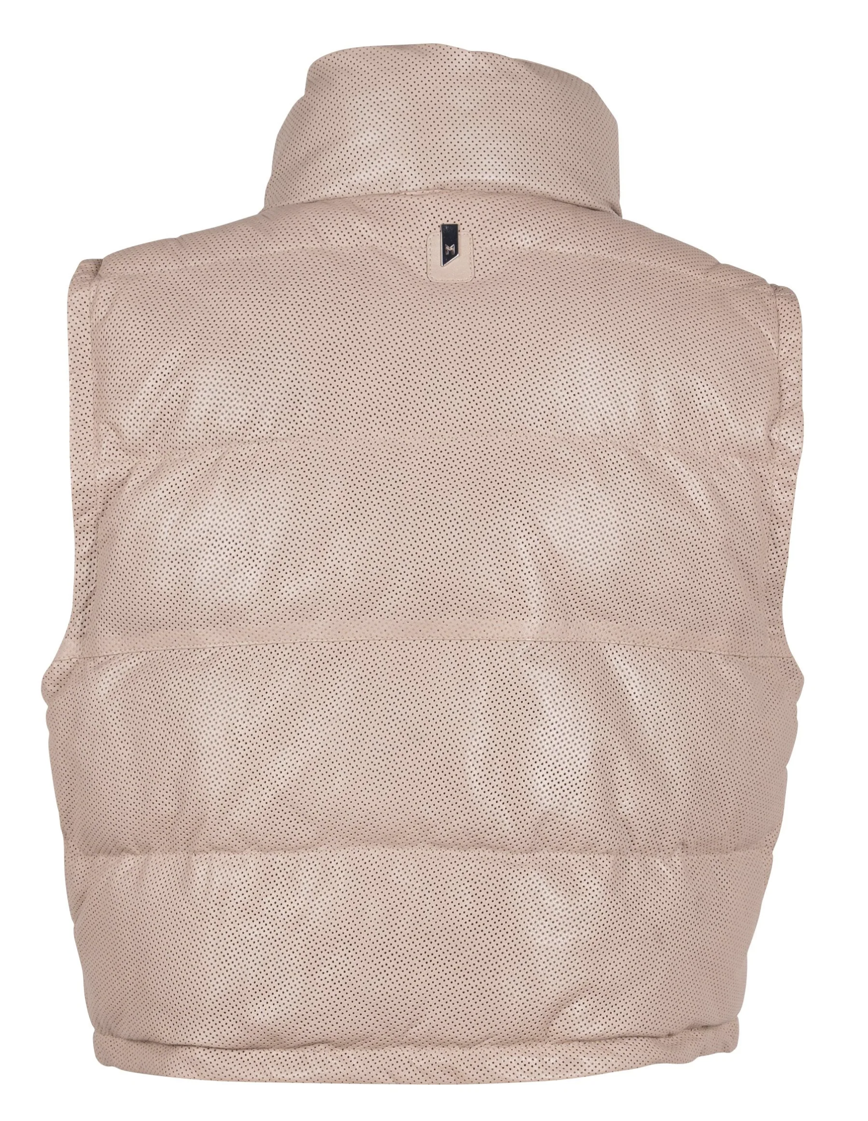 Ellice Leather Vest - Stone