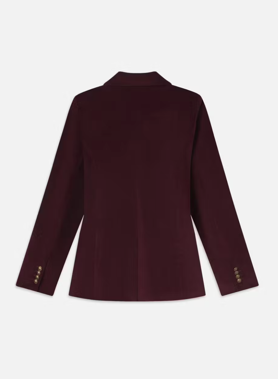 Everyday Velvet Blazer - Wine