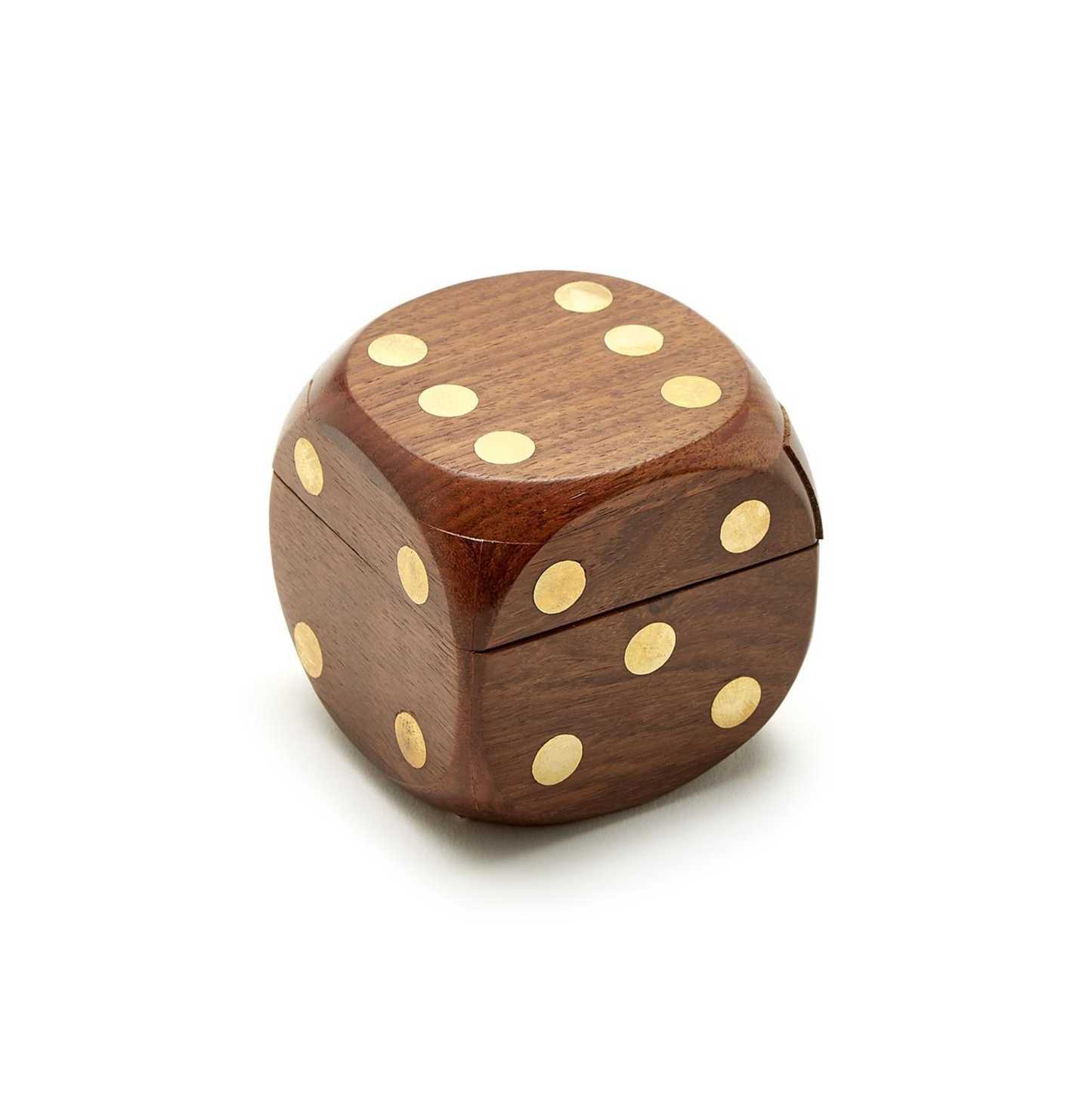 Wood Dice Box with Siz Dice