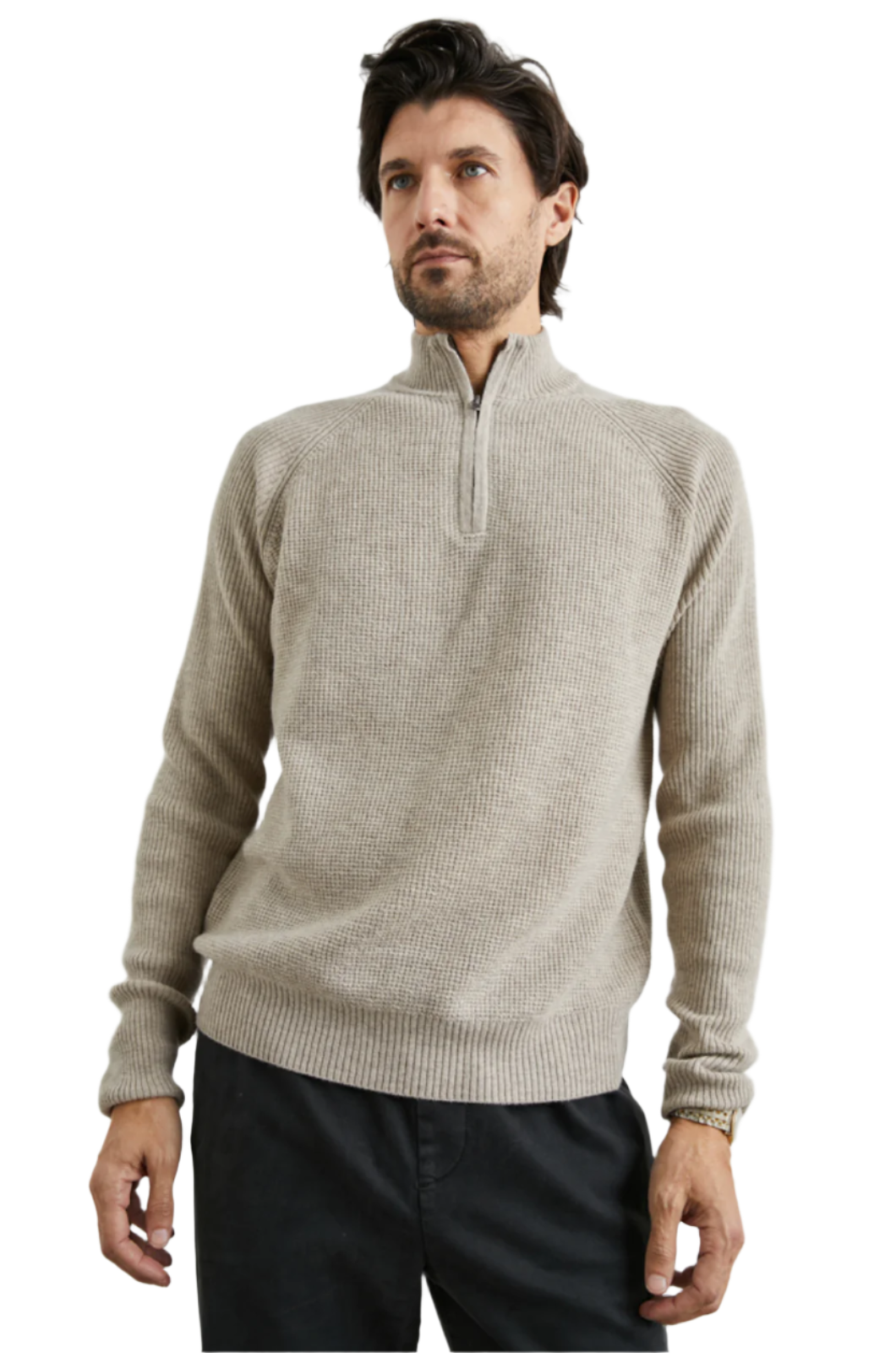 Stark Quarter Zip - Oat Melange