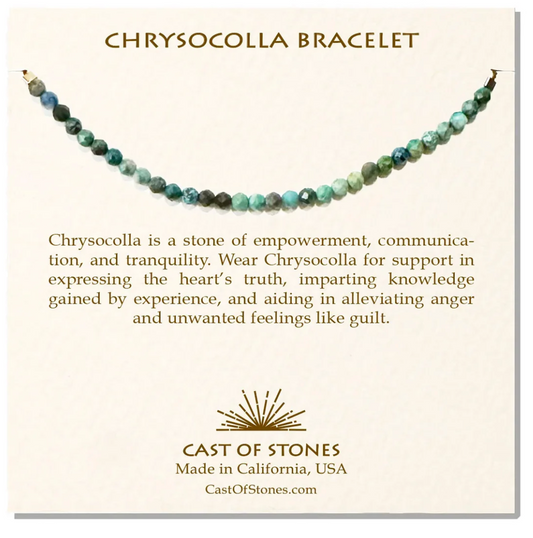 Chrysocolla Gemstone Bracelet