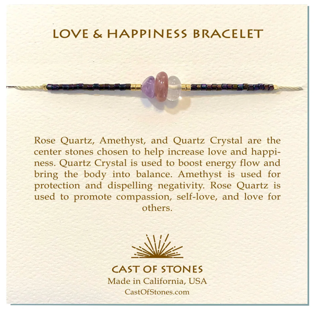 Love & Happiness Gemstone Bracelet