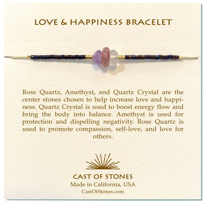 Love & Happiness Gemstone Bracelet