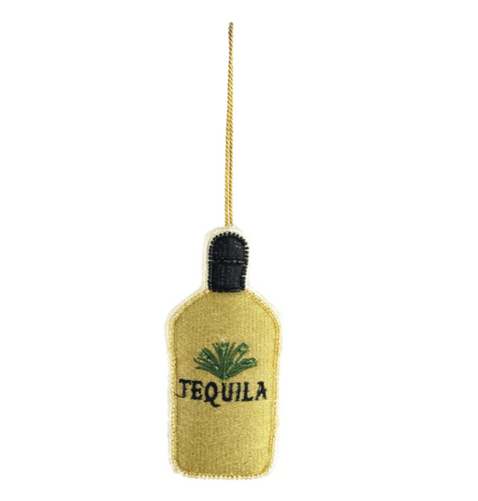 Embroidered Tequila Bottle Ornament