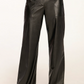 Jace Faux Leather Pant - Black