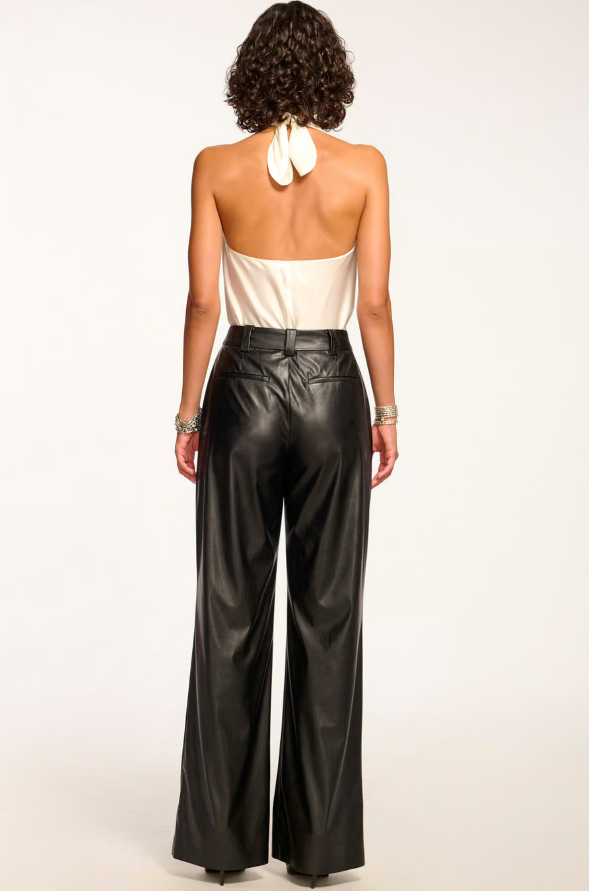 Jace Faux Leather Pant - Black