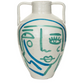 
Abstract Face Terra-cotta Urn
