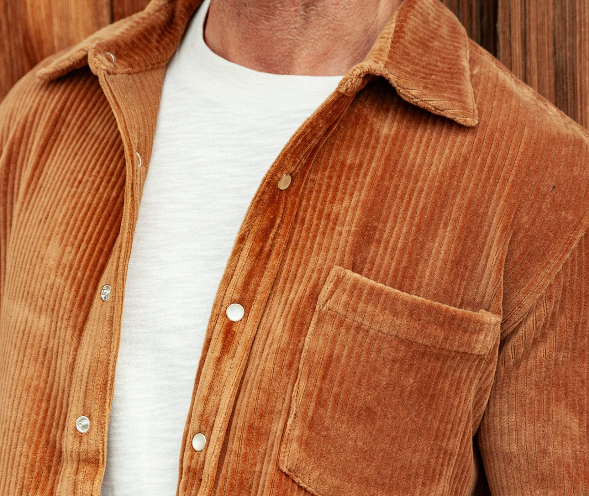 Rib Knit Button Down - YellowStone