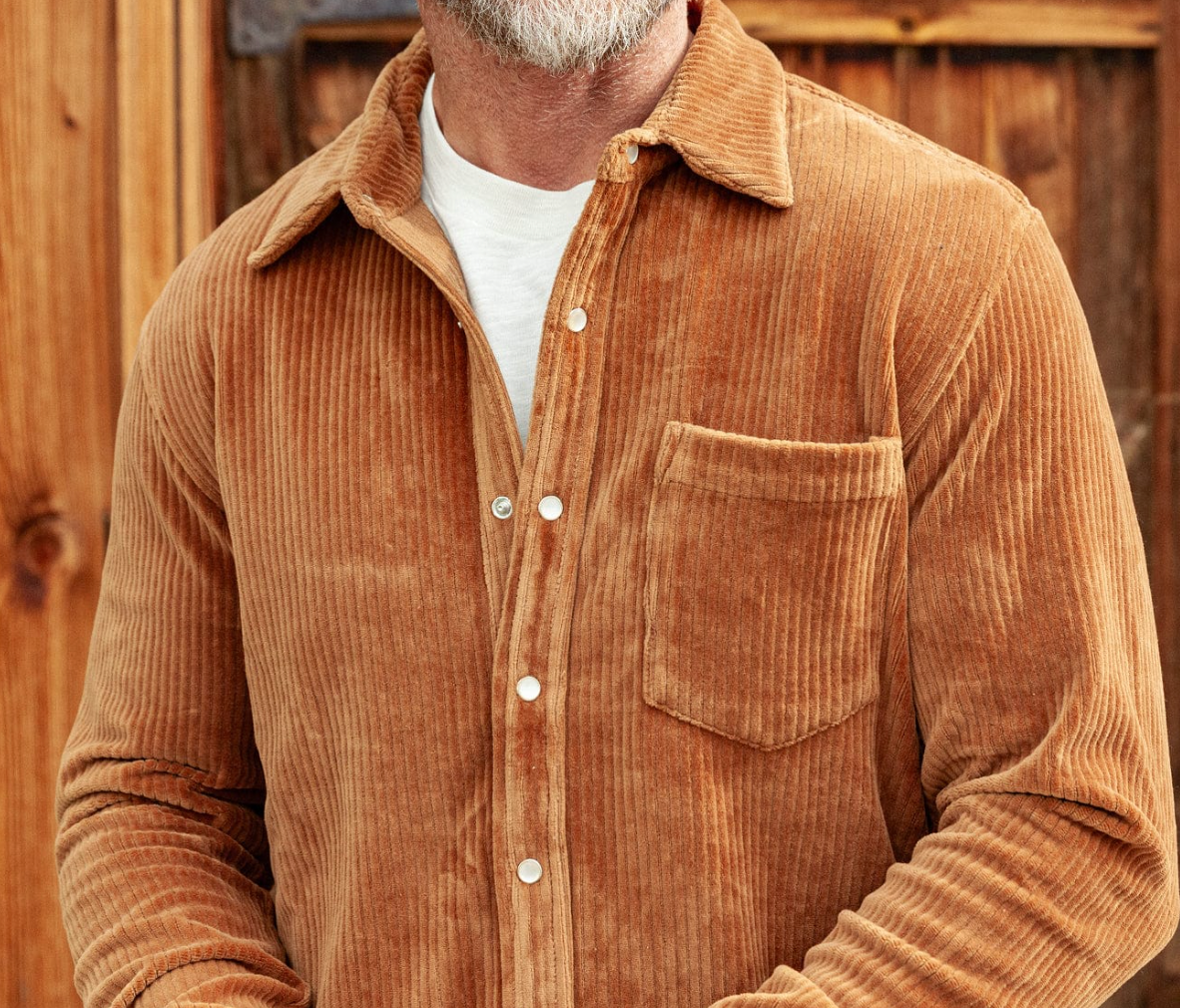 Rib Knit Button Down - YellowStone