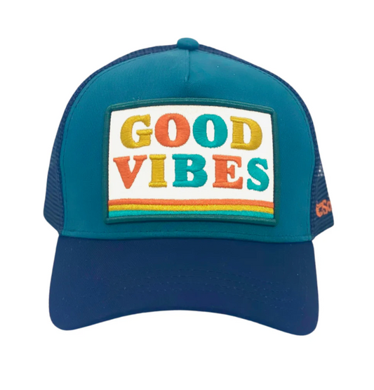 Good Vibes Trucker - Teal | Blue