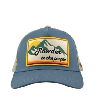 Powder  to the  People Trucker - Slate Blue