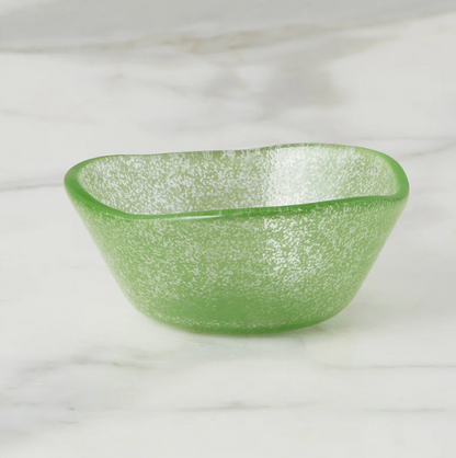 Glass Dipping Bowl - Green