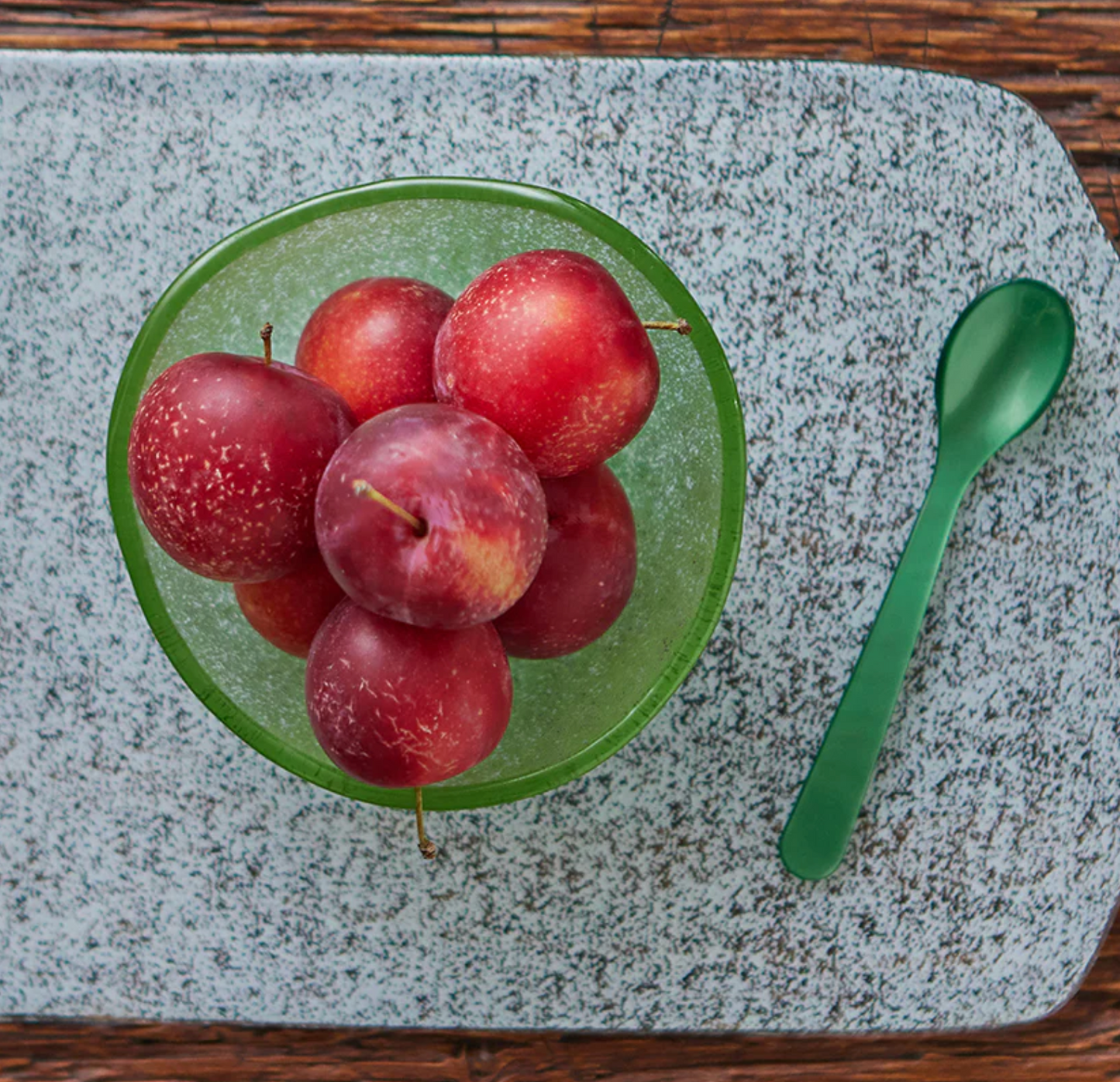 Glass Dipping Bowl - Green