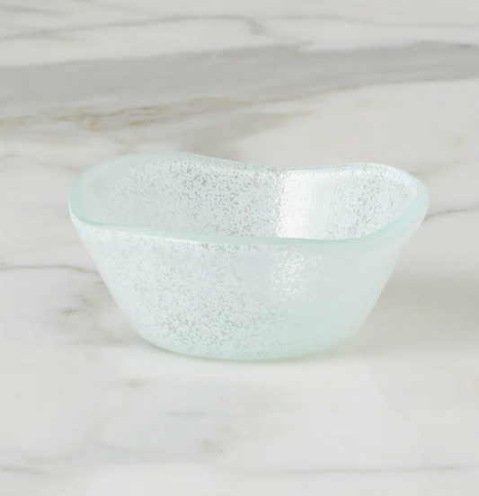 Glass Dipping Bowl - White