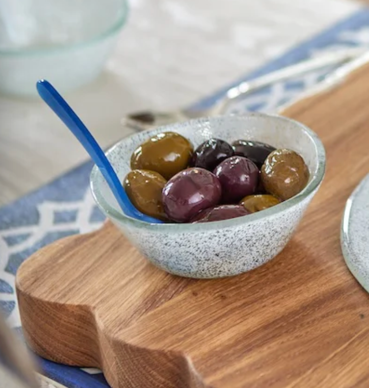 Glass Dipping Bowl - White