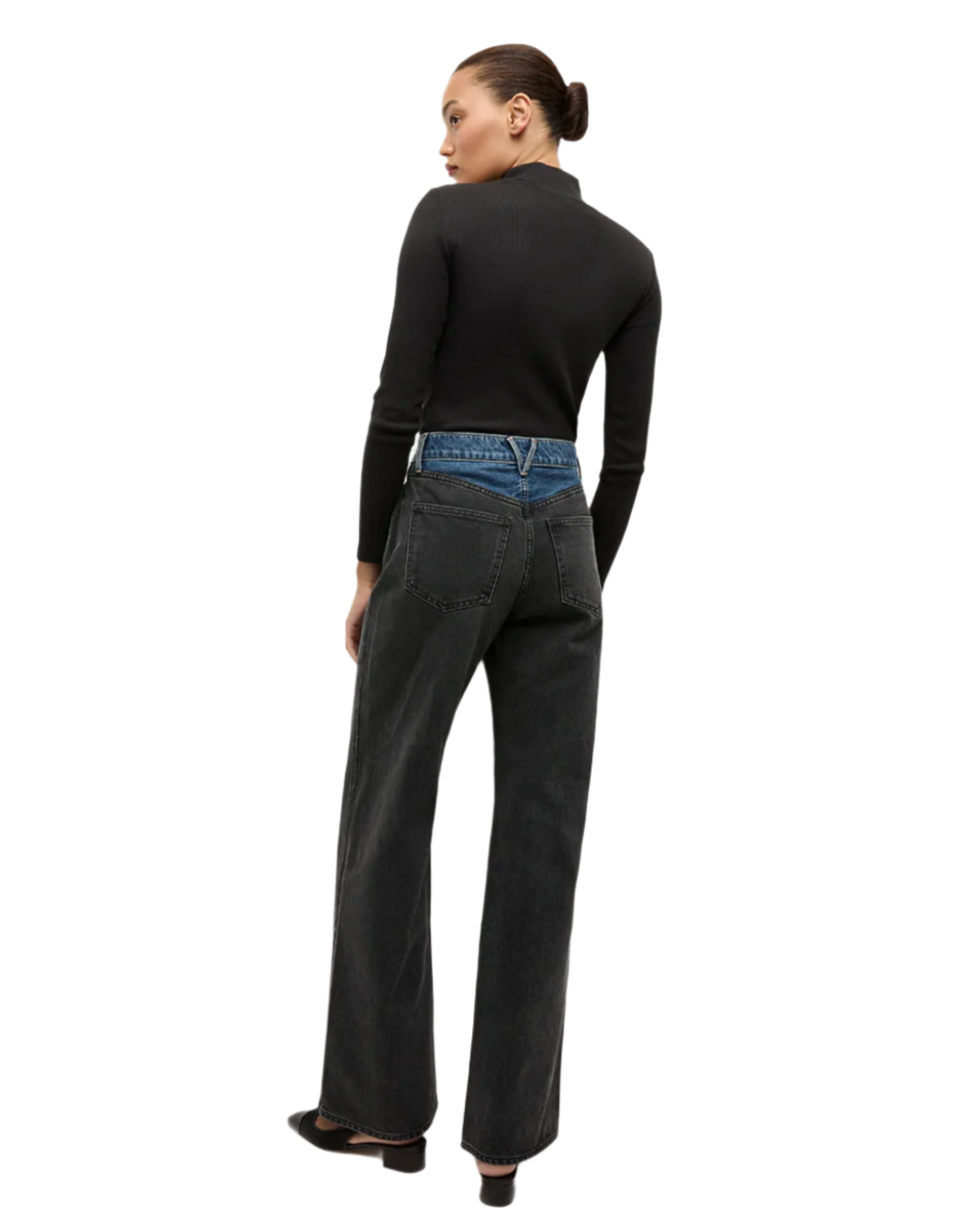 Taylor Wide-Leg Jean - Blue Moon Colorblock