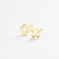 Alice "XO" Earrings - Gold