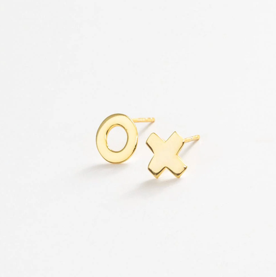 Alice "XO" Earrings - Gold