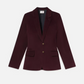 Everyday Velvet Blazer - Wine