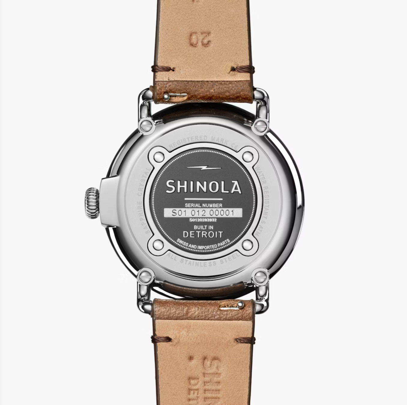 Runwell Sub Second - 41mm - Alabaster | British Tan Strap