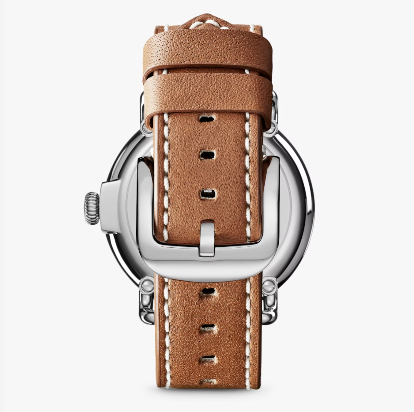 Runwell - 41mm - Green | Brown Leather Strap