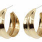 Small Sahara Ridge Hoops - Bronze