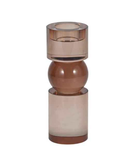 Marla Crystal Candlestick - Bronze