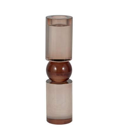 Marla Crystal Candlestick - Bronze