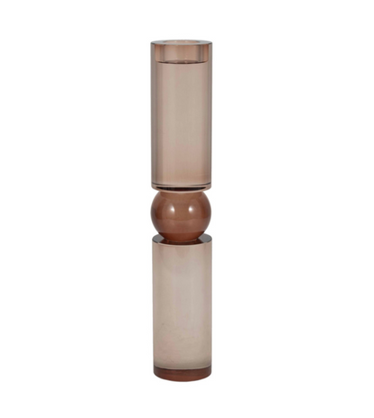 Marla Crystal Candlestick - Bronze