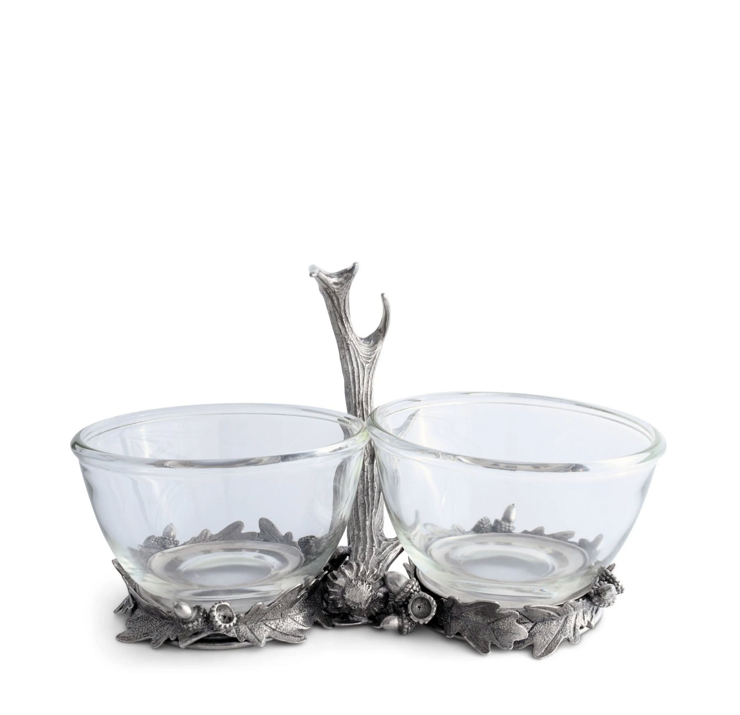 Fallen Antler Double Glass Dip Bowl