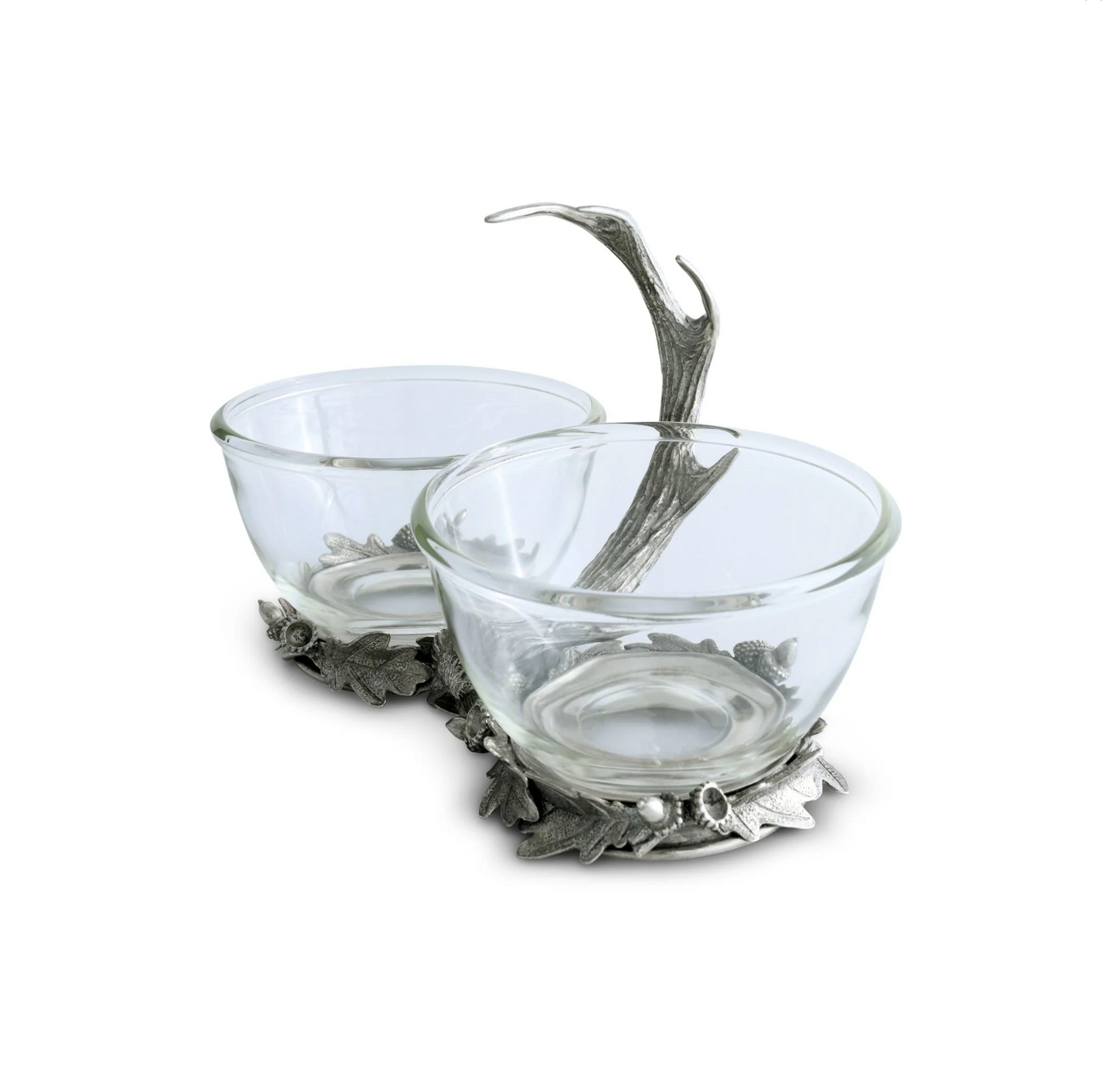 Fallen Antler Double Glass Dip Bowl